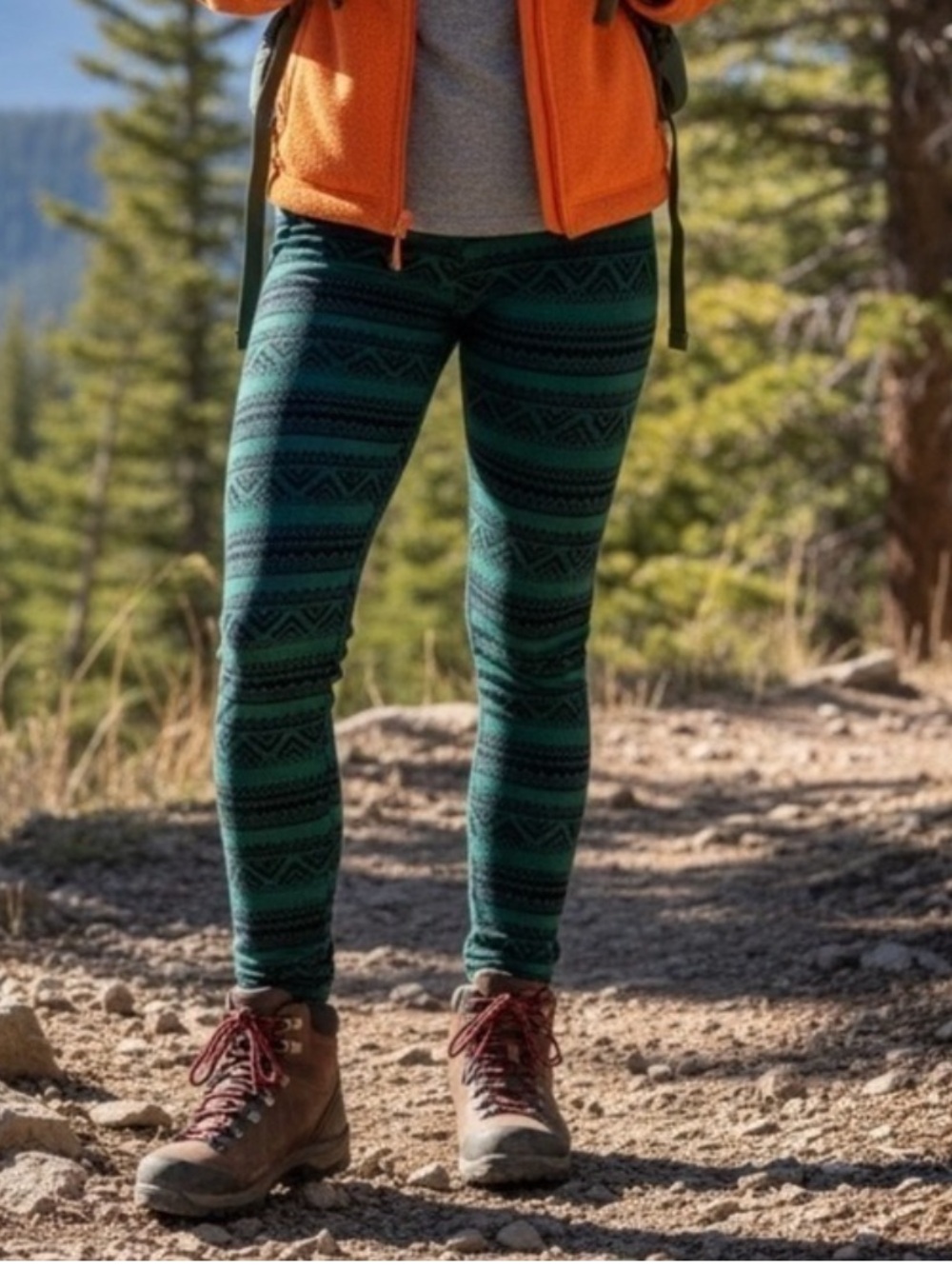 KAVU Tularosa Forestland Pocket Leggings Women's S Outdoor Hiking Athleisure